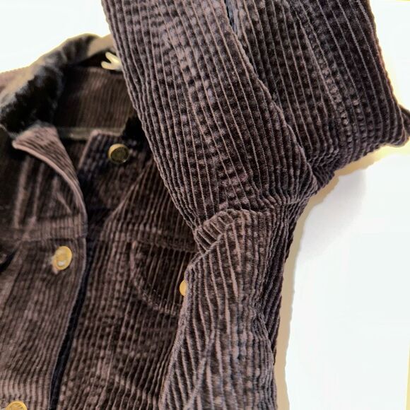 J. Jill MP Black Corduroy Fuzzy Collared Long Sleeve Womens Jacket EUC - Picture 5 of 12